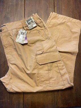 CQR Tactical Series Men’s Durable Cargo Tan Pants 46 x 30